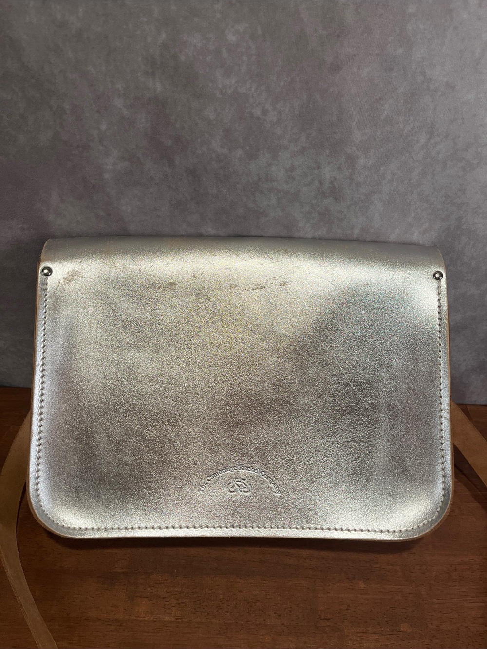 The Cambridge Satchel Company 15 Inch Metallic Silver Batchel Leather Bag - Picture 4 of 10